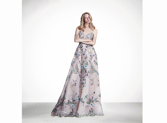 maxi dress with tulle
