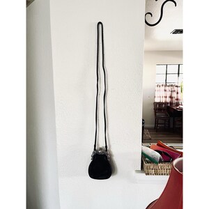 One World by Brighton Black Crossbody Silver Victorian Frame Mini Coin Purse image 15