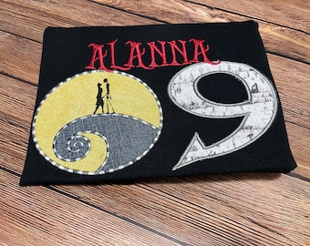 Custom skeleton Birthday Shirt with 1 character, age and name