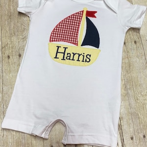 Custom sailboat birthday summer shirt