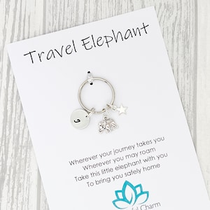 Personalized Travel Elephant Keychain: Good Luck Charm