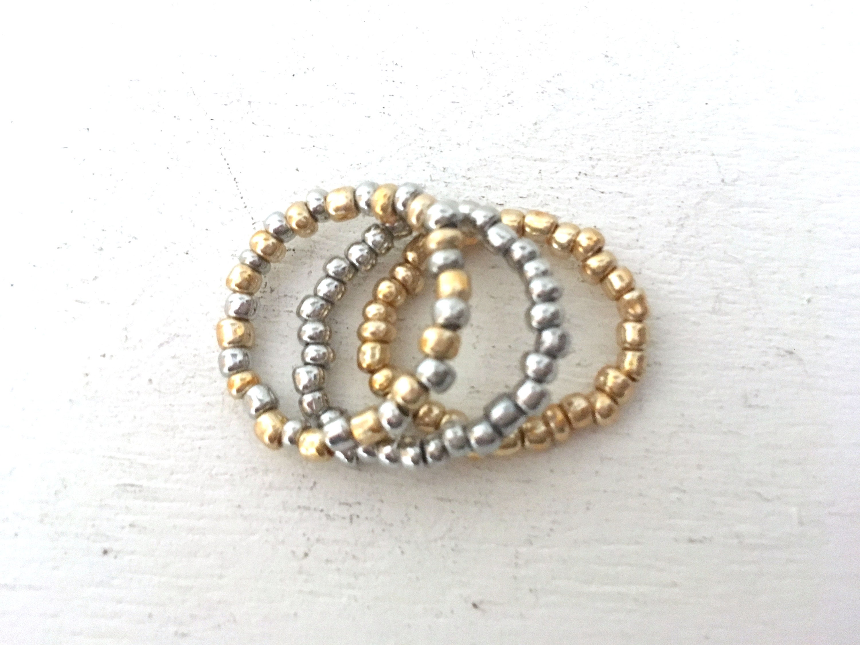 Stretch Stacking Ring Set Elastic Ring Toe Rings Stretchy Etsy