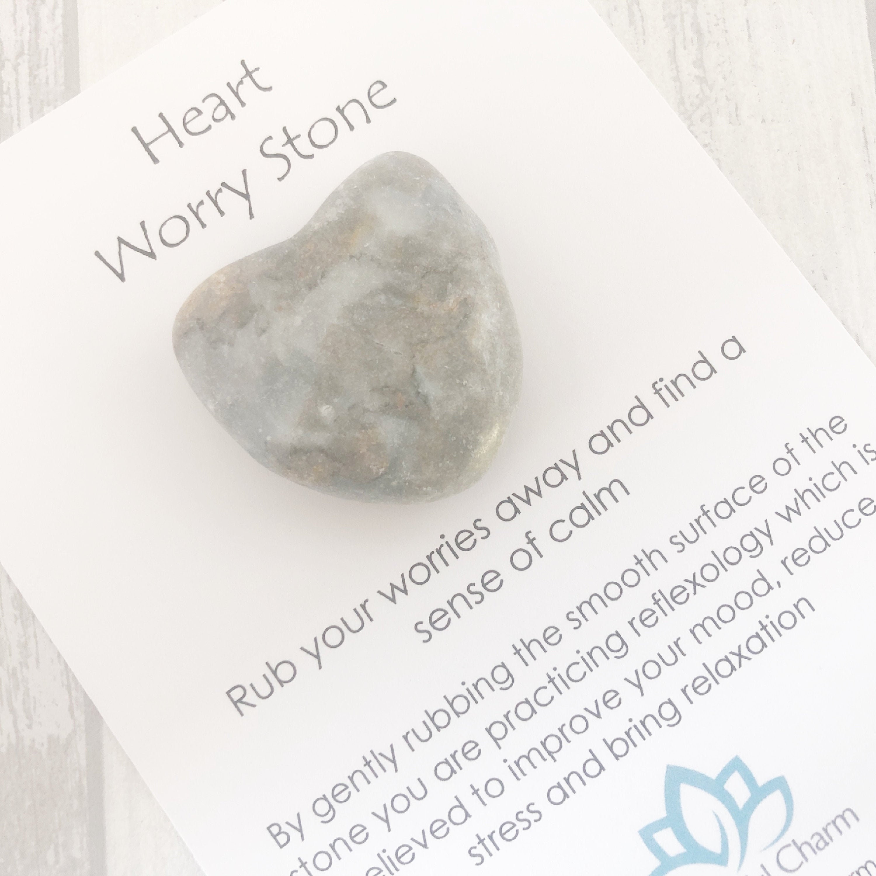 Heart Worry Stone Palm Stones Worry Stone Stress Stone Etsy