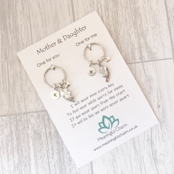 Mother and daughter keyring hot sale