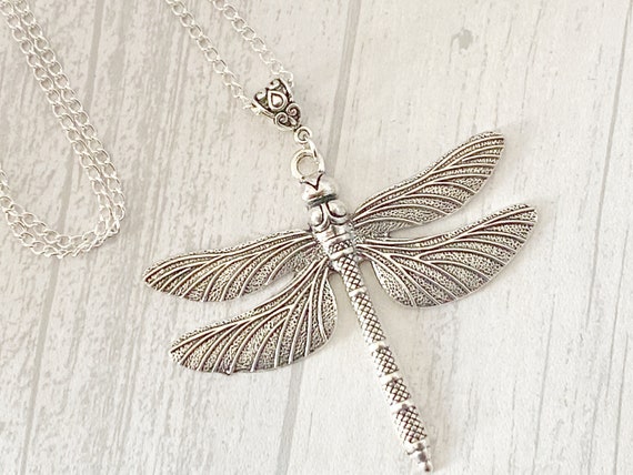 Large dragonfly best sale necklace