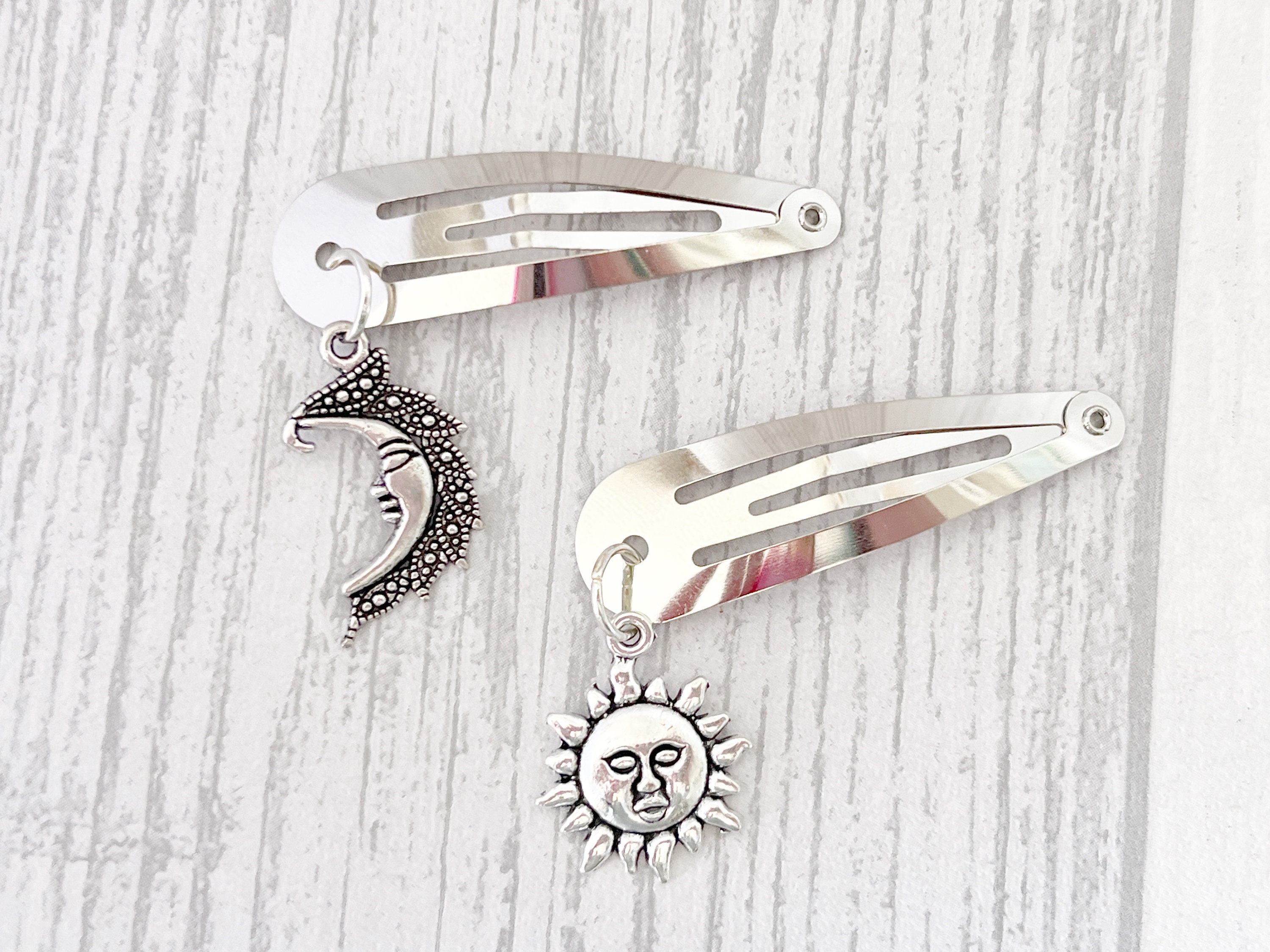 Sun and Moon Hair Clip Set H2266899177fa4878aaf5390bf9da3  main image 4