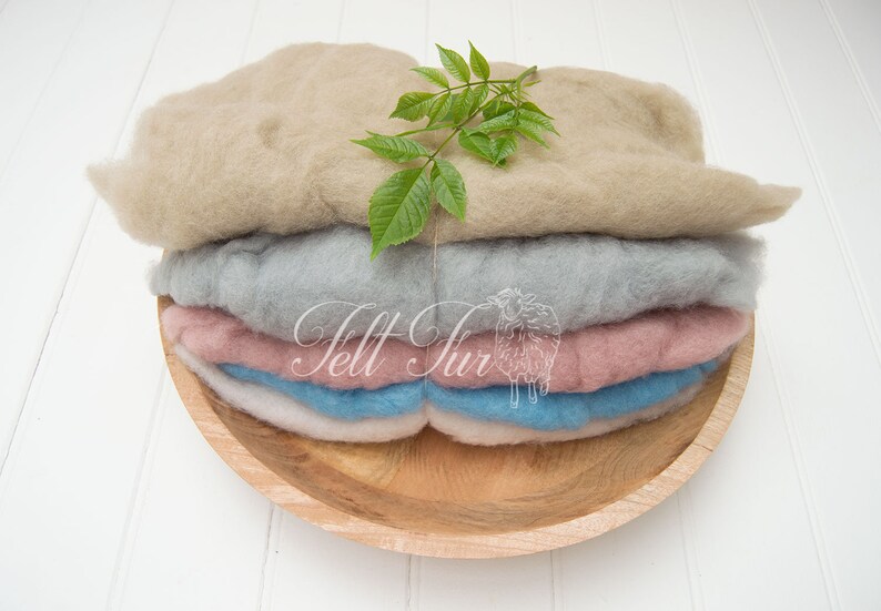 Set A of 5 Mini Wool Fluffy Wool Posing Blanket Wool Layer Etsy