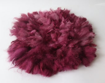 Fluffy Fur, Wool Photo Prop, Felt Mat, Felt layering Piece,  hand Felted Wool, Medium Size C  RTS ship from Poland