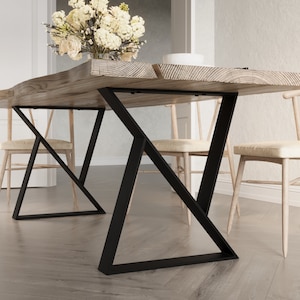 Table legs table frame table runners table feet steel metal black industrial loft table M