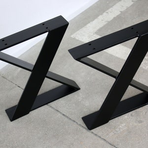 Bench legs bench runners table legs table frame table runners coffee table runners steel metal black industrial table bench seating bench coffee table Zm