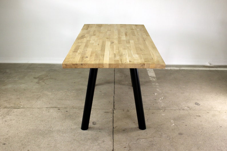 Tischbeine Tischgestell Tischkufen Tischfüße Stahl Metall Schwarz Industrial Loft Tisch Bild 2