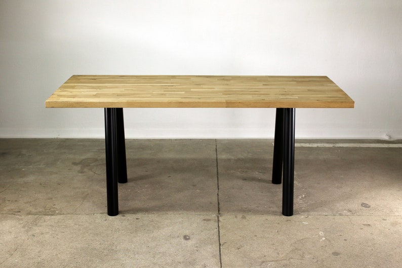 Tischbeine Tischgestell Tischkufen Tischfüße Stahl Metall Schwarz Industrial Loft Tisch Bild 6
