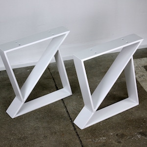Bench legs bench runners table legs table frame table runners coffee table runners steel metal white industrial table bench seating bench coffee table mm