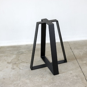 Table frame table skid table leg table base for round table round table top steel metal black industrial loft table