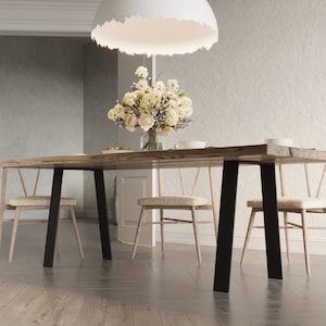 Pieds De Table Acier Blanc – ModernLOFTart – Jambes Pour Bureau Industriel – 72 Cm