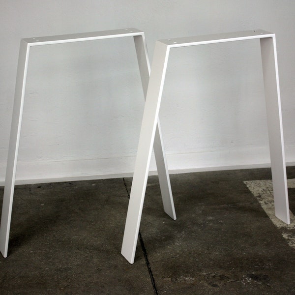 Pieds de table cadre de table chemins de table pieds de table acier métal blanc table loft industriel