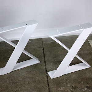 Bench legs bench runners table legs table frame table runners coffee table runners steel metal white industrial table bench seating bench coffee table Zm