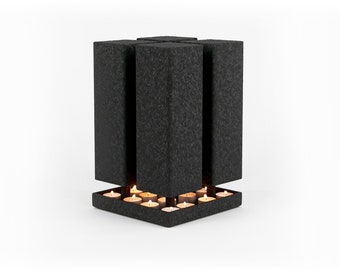 Tealight heater tealight heater metal table heater table heater decoration emergency heater tealights oven tealight warmer black