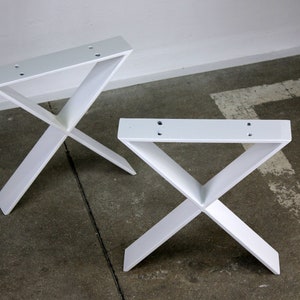 Bench legs bench runners table legs table frame table runners coffee table runners steel metal white industrial table bench seating bench coffee table Xm