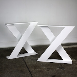 Bench legs bench runners table legs table frame table runners coffee table runners steel metal white industrial table bench seating bench coffee table X1m