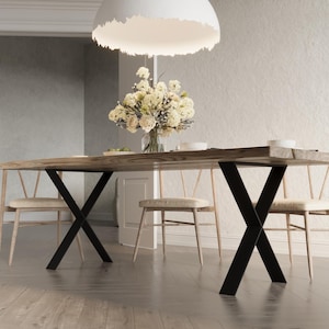 Table legs table frame table runners table feet steel metal black industrial loft table X