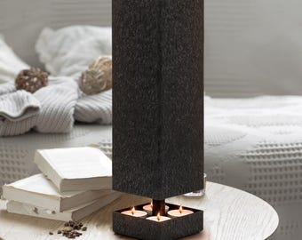 Tealight heater tealight heater metal table heater table heater decoration emergency heater tealights oven tealight warmer black