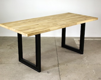 Table de table de cuisses de table déraillés table pieds acier en métal table loft industrielle