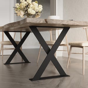 Table legs table frame table runners table feet steel metal black industrial loft table X1