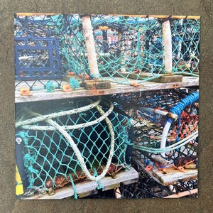 Pesca do dia.. Cartões de arte costeira, cartões náuticos, cartões de barco, vela, portos, cartões de arte Chandler, cartões de porto, cartões de beira-mar,