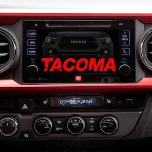 TACOMA Custom Startup and Radio Off Screens (Multiple Colors)