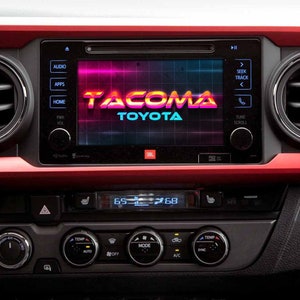 TACOMA 80s Startup and Radio Off Screens (Multiple Designs)