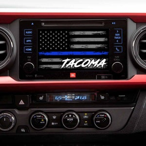 TACOMA Thin Blue Line Startup Radio Screens (Multiple Colors)