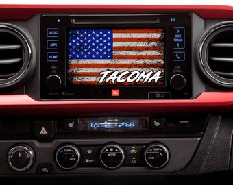 TACOMA U.S. Flag Startup Radio Screens (Multiple Styles)