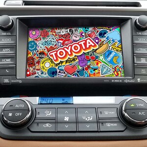 RAV4 Sticker Bomb Startup and Radio Off Images (Multiple Designs)