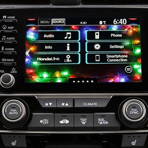 Honda Civic & CRV Christmas Lights Wallpapers (10th Gen Civic)