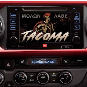 Écrans radio TACOMA Spartan Molon Labe (plusieurs styles)