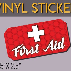 Milwaukee Packout First Aid Sticker (4.75&quot;x2.5&quot;) Mutliple Styles