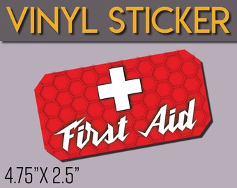 Milwaukee Packout First Aid Sticker (4.75"x2.5")
