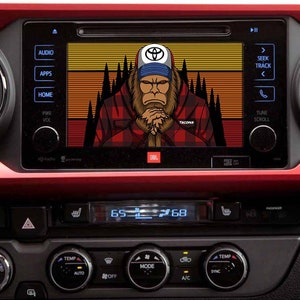 TACOMA Mad Sasquatch Startup and Radio Off Screens (Multiple Designs)