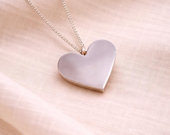 Handmade Sterling Silver Heart Necklace – Fair Trade Minimalist Pendant
