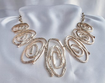 Handmade, Fair Trade Sterling Silver Onda Mexicana Necklace Taxco