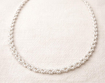 Sterling Silver Bubble Chain Necklace – Handmade Burbujitas Necklace | Fair Trade Artisan Jewellery