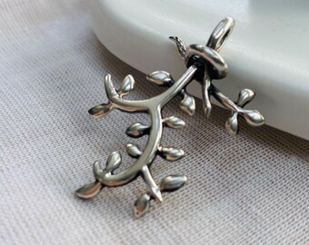 Sterling Silver Branch Pendant – Fair Trade Nature Inspired Tree Necklace