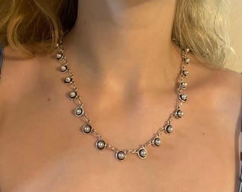 Sterling Silver Cultured Pearl Necklace – Handmade Mexican Artisan Jewelry