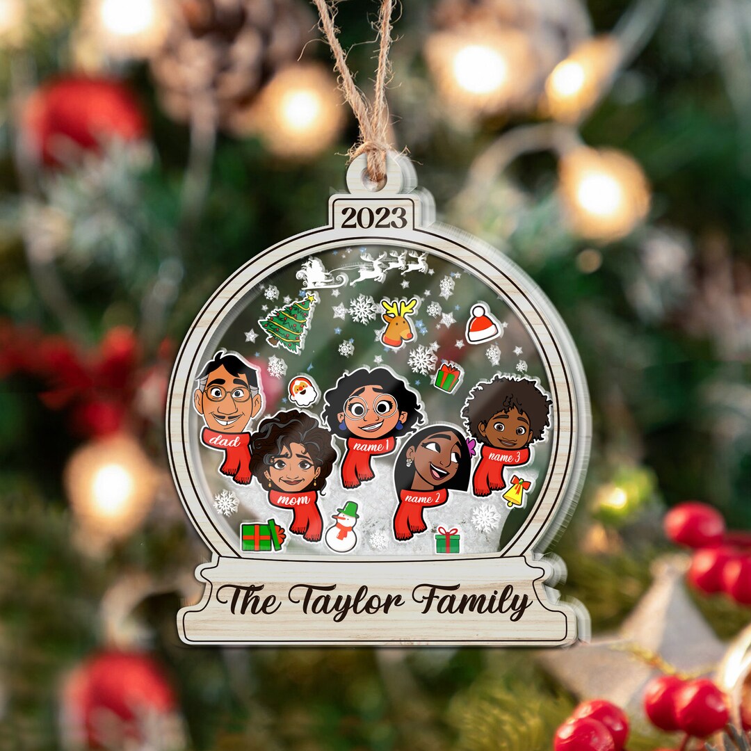 Christmas Encanto Family Ornament Personalized Name Encanto Etsy