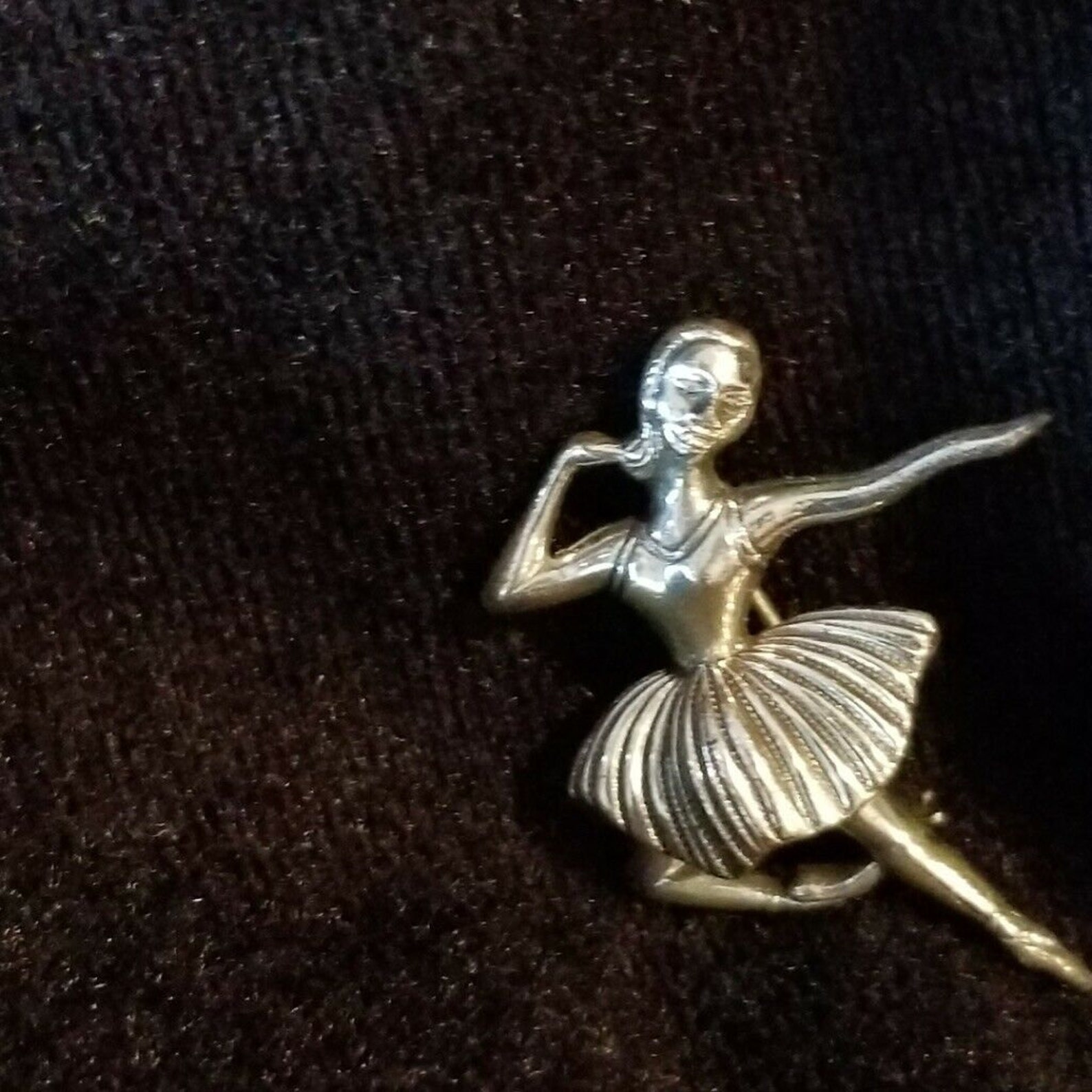 Vintage Sterling Silver Ballerina Dancer Figural Pin Brooch by Etsy
