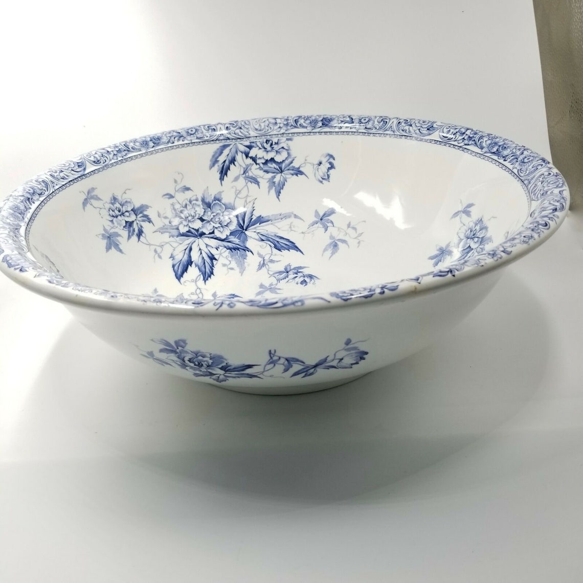 Doulton Burslem England Pitcher Bowl Wash Basin Set Bowl Semi Porcelain