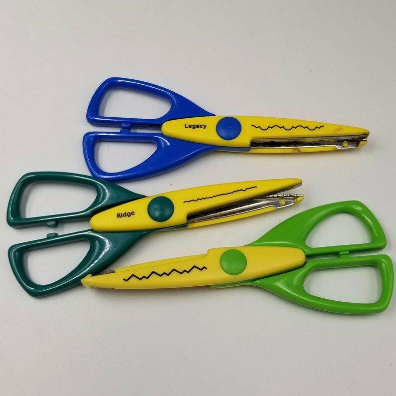 Provo Craft Decorative Edge Scissors Paper Edging Wavelet Legacy Ridge Lot 5 Etsy