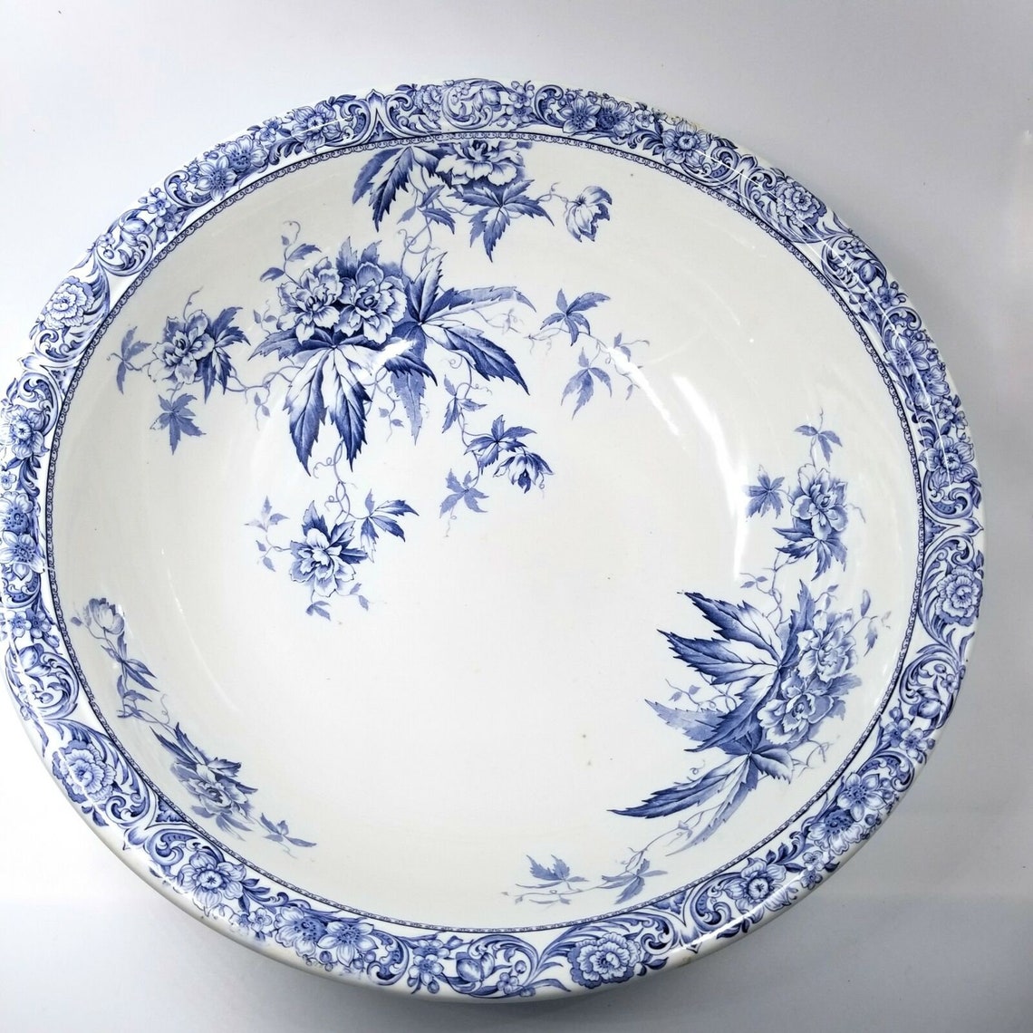 Doulton Burslem England Pitcher Bowl Wash Basin Set Bowl Semi Porcelain