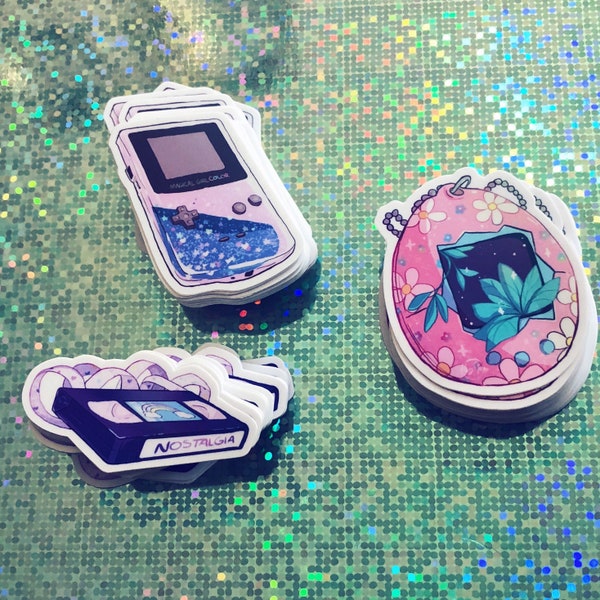90s Nostalgia Series Vinyl Stickers Original  Set